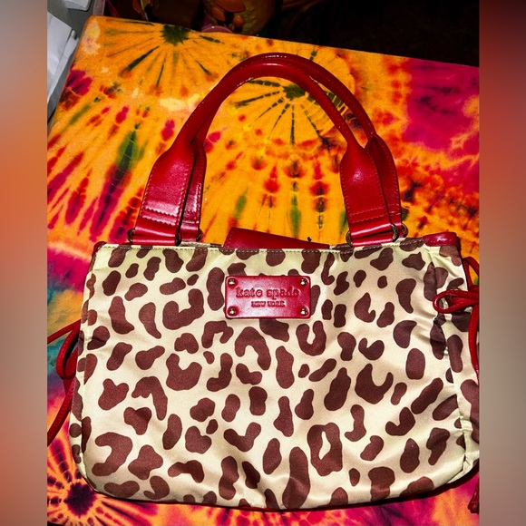 kate spade Handbags - Kate Spade - Red Leopard Print Purse